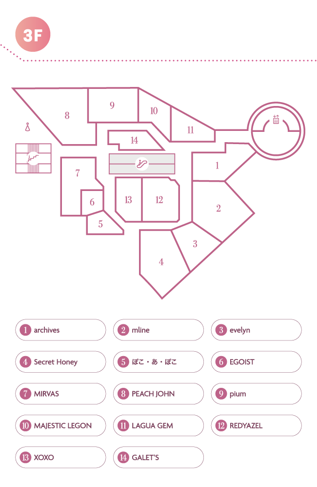 3Fフロアマップ