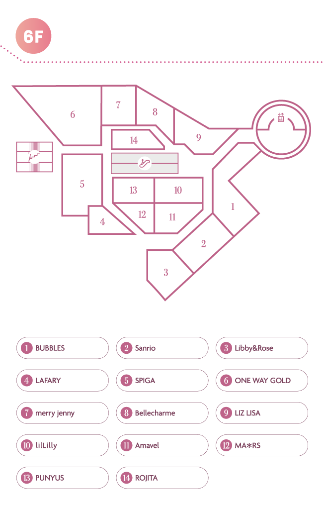 6Fフロアマップ