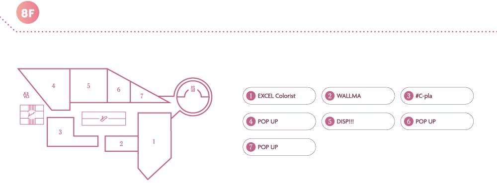 8Fフロアマップ