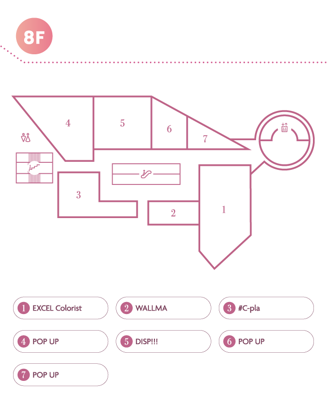 8Fフロアマップ