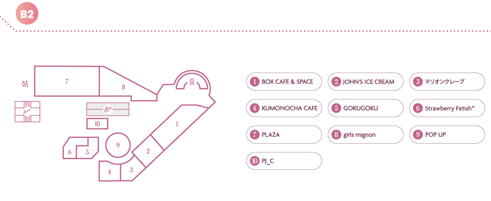 B2Fフロアマップ